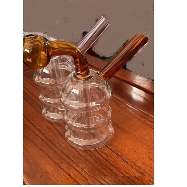 Neue Shishas Mini-Ölbrenner-Bong mit klaren Pyrex-Dickglas-Wasserpfeifen-Dab-Rig-Somking-Pfeifen