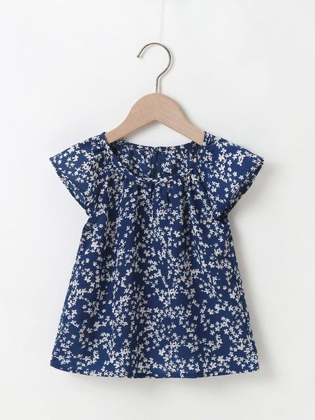 

toddler girls ditsy floral print blouse she, White;black