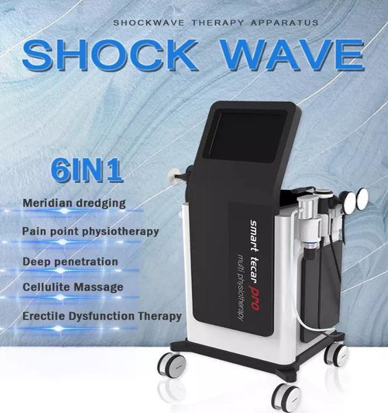 

ultrasound beauty equipment shockwave pain relief cellulite massager shock wave therapy, Black;white