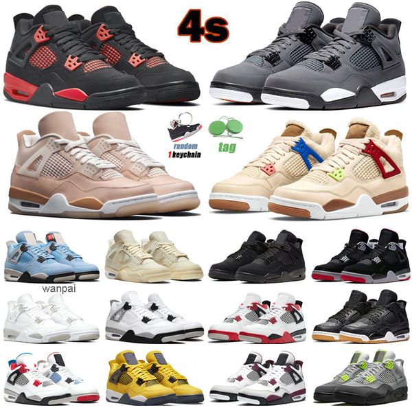 

4s basketball shoes men women 4 red thunder wild things university blue cool grey sail mushroom black cat neon mens trainers sport sneakers