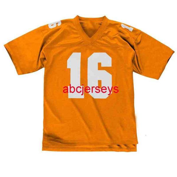 MIT Cust-Custom Peyton Manning #16 1997 College Jersey Men Women Youth Football Jersey XS-6XL