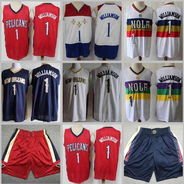 

zion men s-2xl basketball jerseys 1 williamson jersey and short, Black