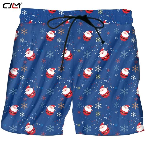 Мужские шорты Санта-Клауса 3D-печатные мужские шорты большого размера для отдыха забавные рождественские шорты Поставщики 220623