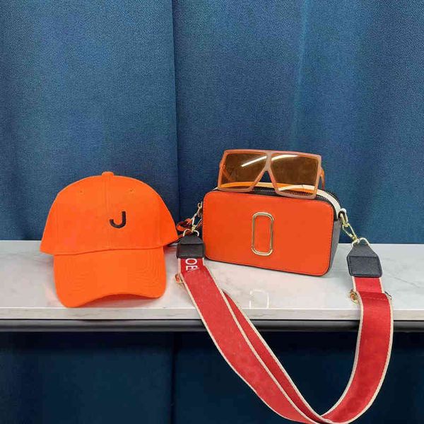 

3 pcs set evening bags korean version texture women's m wide shoulder strap j fashion color matching camera single messenger 220517