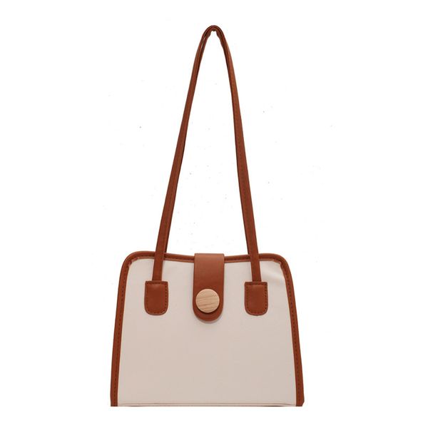 

3pcs stuff sacks women pu patchwork solid large capacity hasp shoudler bag mix color