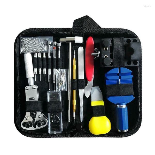 Kit di strumenti di riparazione Pz. Orologio Orologio Pin di collegamento Dissoluzione Opener Housing Tool Kit Set Spring Bar Remover Horlogemaker GerRepair Hele22