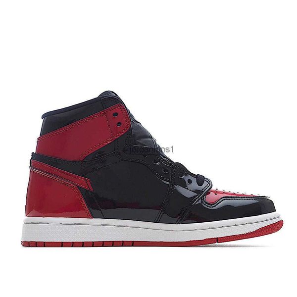 

shoes jumpman 1 high og bred patent perfect endorsement of temperament the combination black red fast delivery
