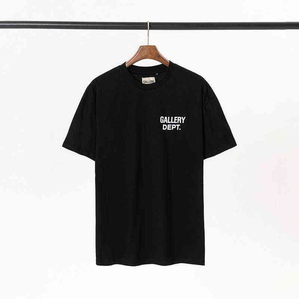 

shirt fashion hip hop painted gary dept new classic letter slogan printed round neck cotton short sleeve t-shirt qh2o, White;black