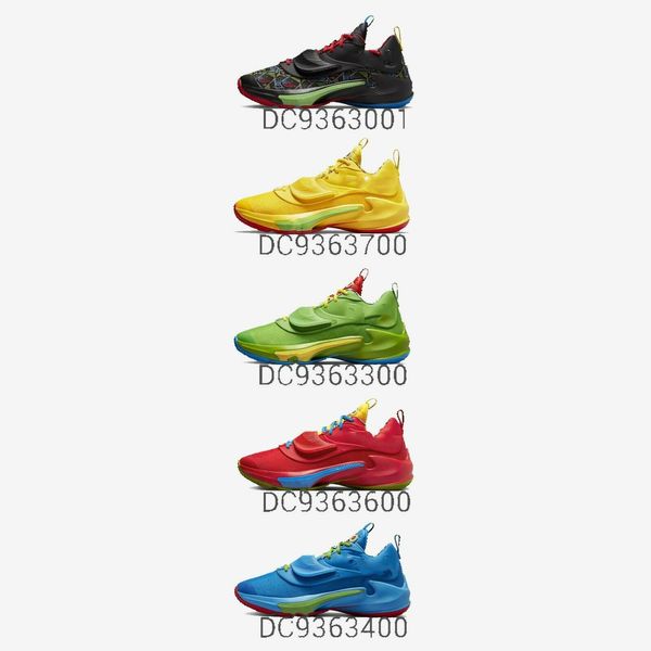 

zoom freak 3 nrg ep uno 50th multicolor basketball shoes high qualtiy dc9363-001 men women sports shoe sneakers with box size us4-us12