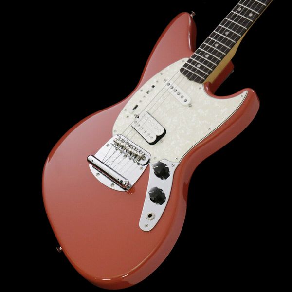 

kurt cobain jag-stang rosewood fingerboard fiesta red electric guitar