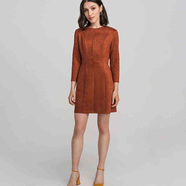 

women vintage velvet a-line party dress long sleeve o neck solid elegant casual mini dress 2019 autumn winter new fashion dress t220804, Black;gray