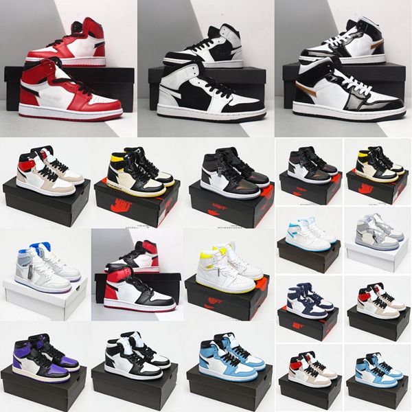 

jumpman 1 1s men women basketball shoes jordon trainers designer sneakers sports with socks high og university blue cactus jack bred patent