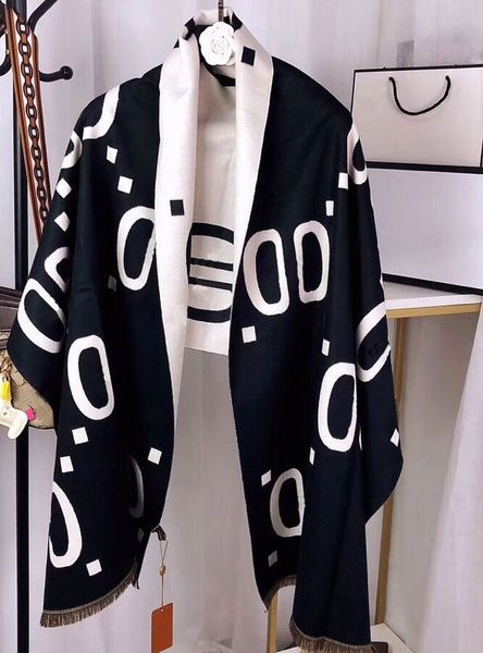 

2022 women man designer scarf shawl fashion brand 100% cashmere scarves for winter womens and mens long wraps size 190 x 65cm christmas gift, Blue;gray