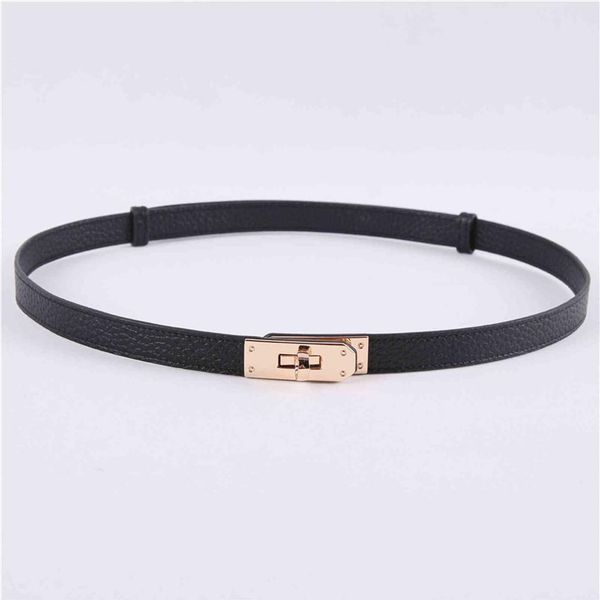 

belts autumn and winter kally thin belt layer cowhide 100 with skirt waist closing kelly buckle197s, Black;brown