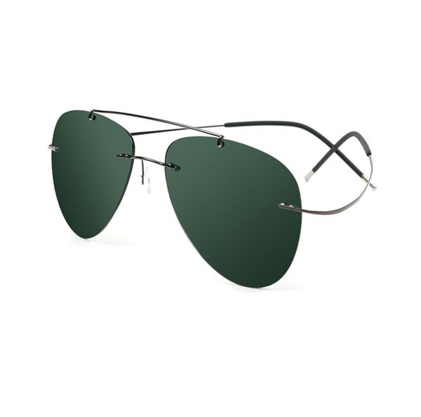 

sunglasses 2022 ultralight rimless polarized sunglasses for men women vintage titanium frameless colorful fashion shades designer sun glasse, White;black