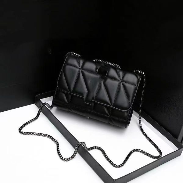 

women's bag ling lattice chain messenger simple single shoulder bag