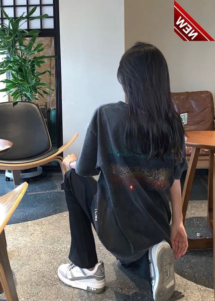 

ch22 new style spring and summer slim wash t-shirt, White;black