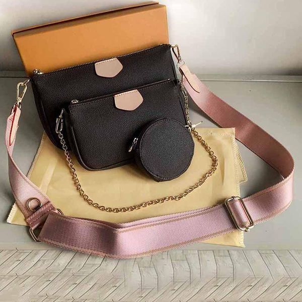 

3pcs bags favorite bag accessories women crossbody lvs lady leather flowers handbags purse designers women's bag multi totes plovh