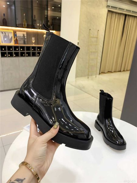 

luxury designer black leather chelsea boots sliver bootie with original box