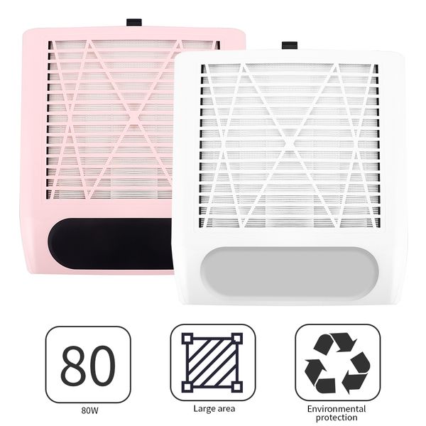 

80w nail dust suction dust collector fan vacuum cleaner manicure machine tools dust collecting nail art manicure salon toolsnew