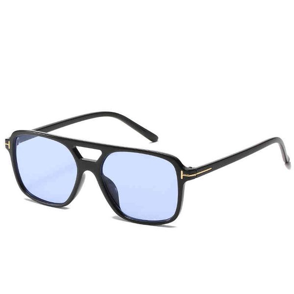

new men's and women's classic sunglass fashion t double trend vintage luxury brand design sunglasses uv400, White;black