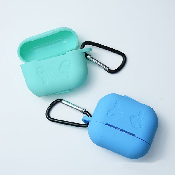 Accessori per cuffie Custodia per auricolari di alta qualità Custodia protettiva per Apple AirPods 3 Custodia protettiva con gancio Accessori per conchiglia in silicone antipolvere