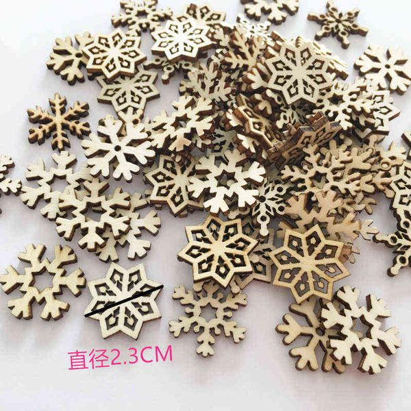 

factory outlet wooden log color snowflake christmas decorations wooden crafts home decoration creative money