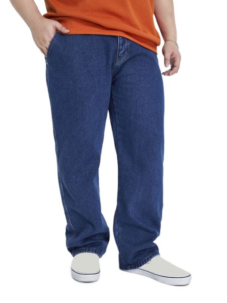

men wash straight leg jeans q98c#, Blue