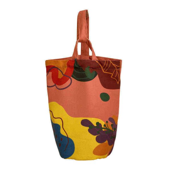 

graffiti korean fashion women shoulder bags canvas bucket casual ladies crossbody bag shopper vintage work female handbags new 220512