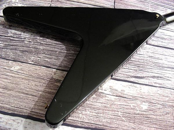 

custom jimi hendrix flying v electric guitar gold hardware