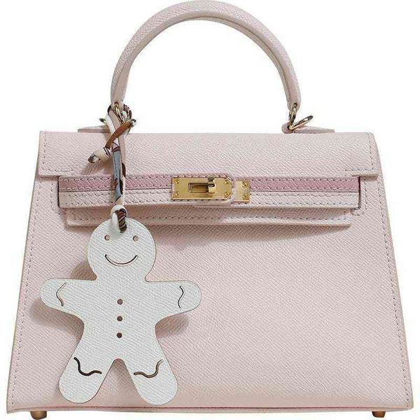 

products spring - haitangjia bag real leather ice berry powder mini kely women's portable messenger