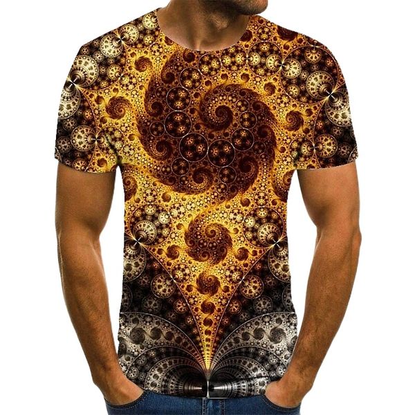 

men's tee t shirt 3d print graphic prints machine plus size round neck casual daily print short sleeve basic fashion designer big and, White;black