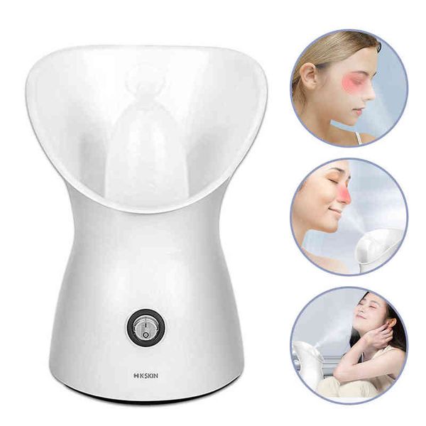 

steam face nano spray humidifier freshener moisturizing facial spa equipment electric steamer for herbal sauna home 220526