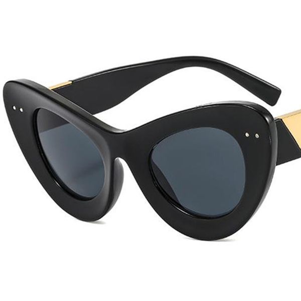 

fashion sunglasses retro cat eye sun glasses spectacles oversize frame eyeglasses anti-blue light ornamental a++, White;black