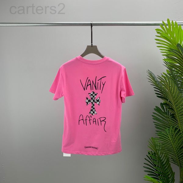 

men's t-shirts designer spring / summer 2022 new ch crowe short sleeve t-shirt men's cross sanskrit printing fashion brand 47k1, White;black