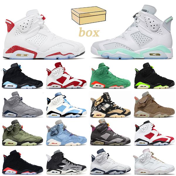 

women mens trainers basketball shoes 6s red oreo mint foam jumpman georgetown carmine black