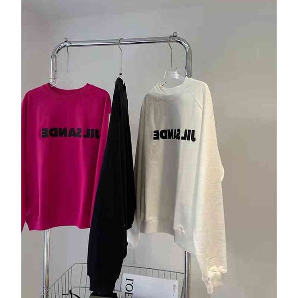 

women's hoodies sweatshirts rose red sweater plush version winter printed round neck jil yyds long sleeve muhg, Black
