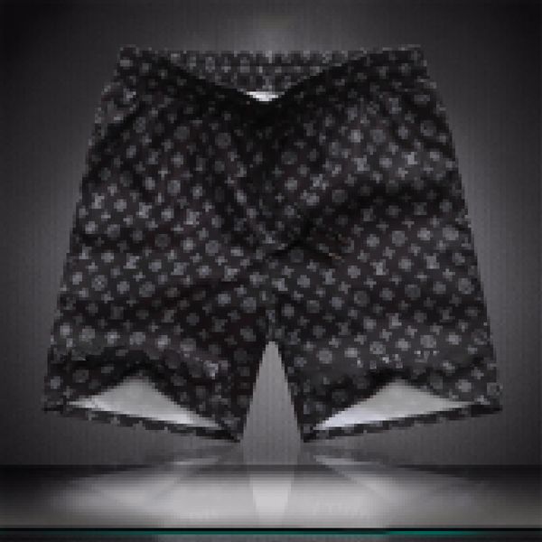 

2022 men's swimwear shorts summer elastic waist trendy letter pattern print casual breathable shorts boys hip hop asian size m-3xl