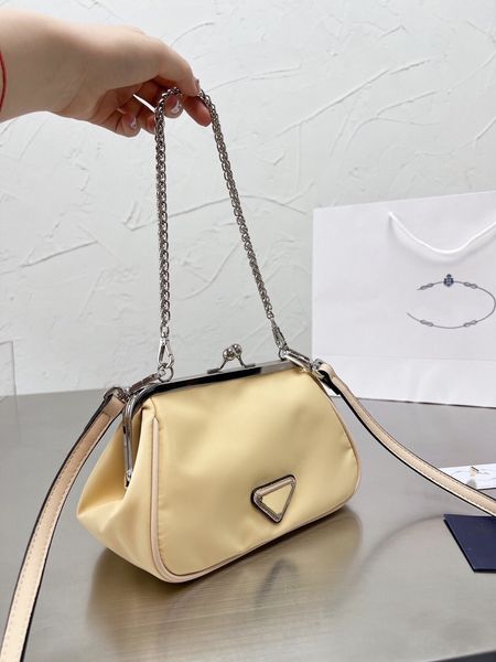

designer bags clip small square p bag wrinkled portable shoulder crossbody bag oxford cloth