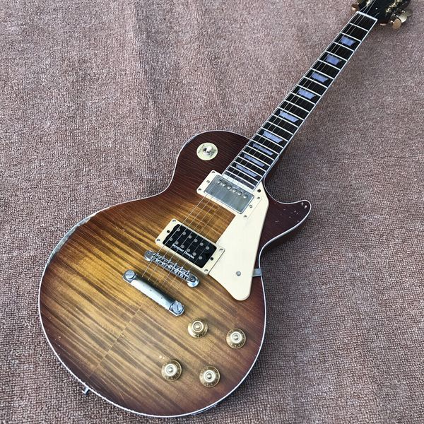 

custom store new retro processing 6 string lp electric guitar quickly shipped