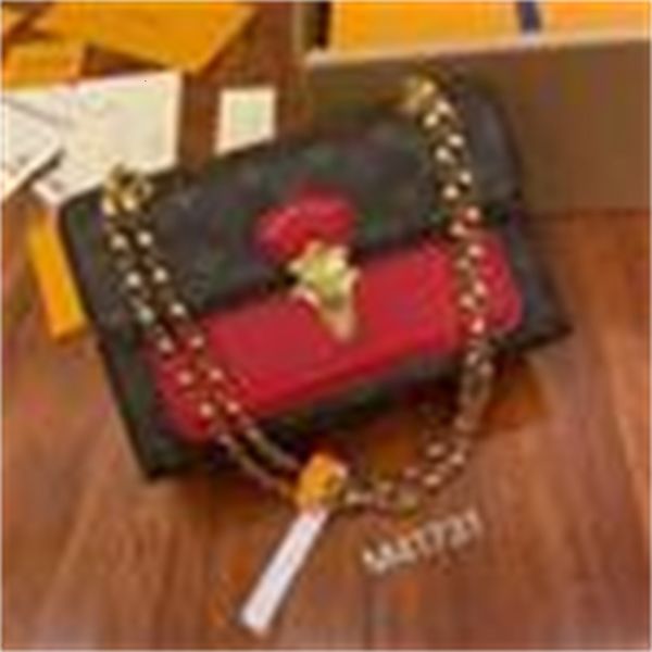 

m41731 m41730 victoire bag long wallet chain wallets purse clutches evening pouches mini belt bags, Red;black