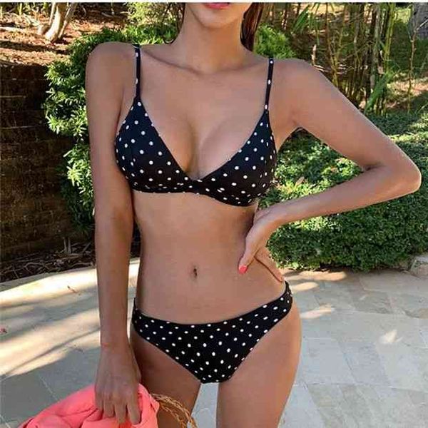 Tasarımcı Beach Thong Mayo Bikini Seti 3 Puan Bikini Avrupa Tarzı Seksi Tatil Tarzı Toplanan Dalga Noktası Mayo Kadın