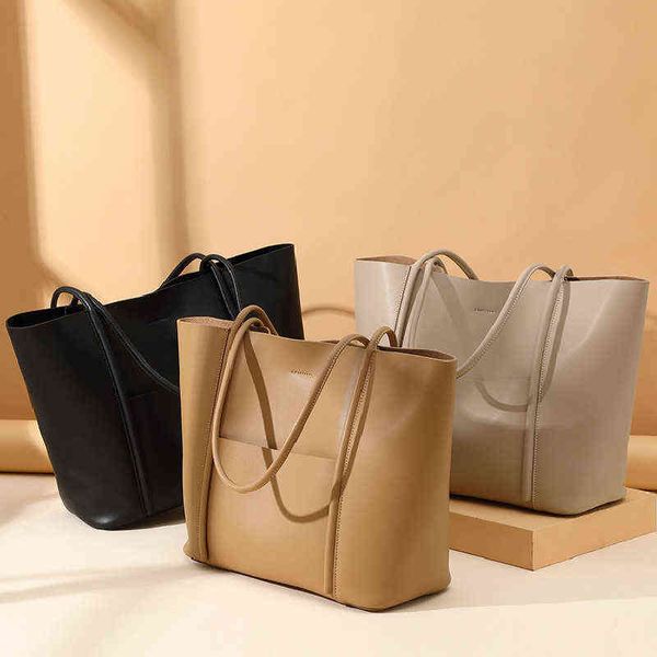 

new real genuine leather bag tote bag portable bag cowhide commuter women large capacity shoulder bags for women