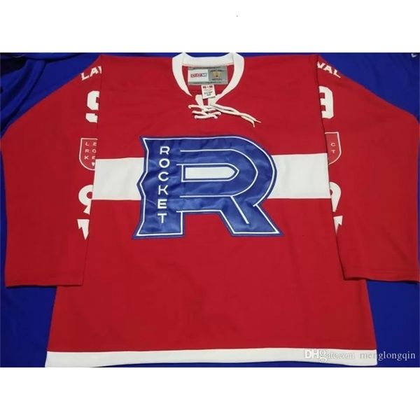 

men vintage laval roc maurice richard high school stitch any name number, Black