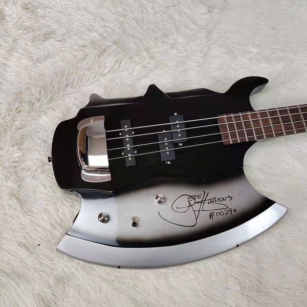 

2022 custom gene simmons axe 4 strings electric bass guitar no logo info