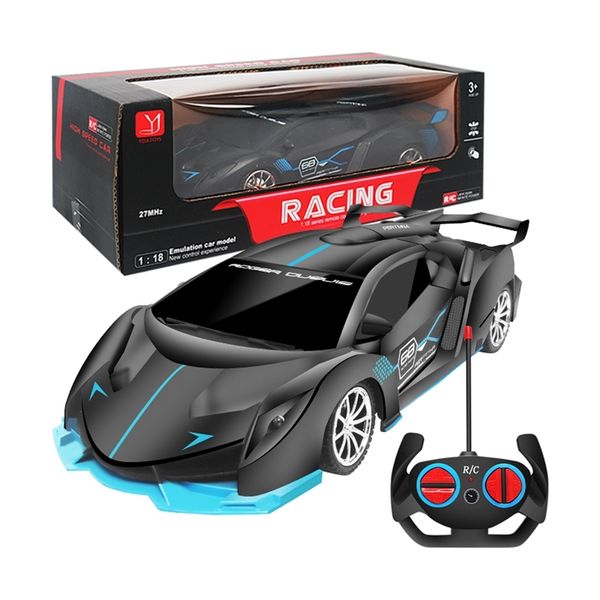 1x18 4WD RC 2.4G Series Control Fast Speed Race con luci per ragazzi Rc Drift Driving Car Eonal Toys 220628