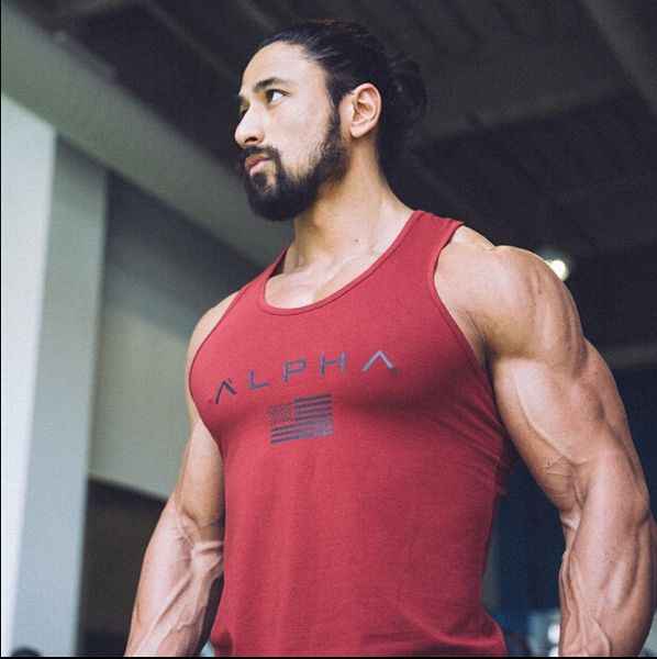 

fitness men summer gyms bodybuilding hooded tank fashion mens cross fit clothing loose aa, White;black