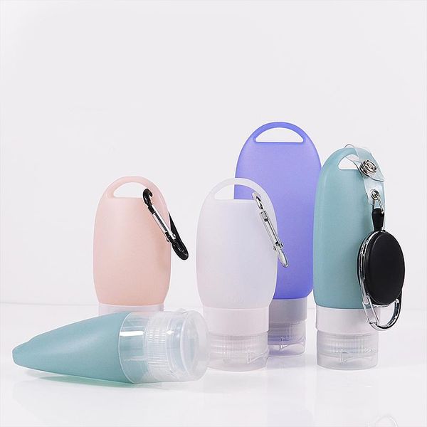 Set di flaconi da viaggio da 40 ml 60 ml 90 ml Tubi in silicone comprimibili a prova di perdite Contenitori da viaggio per articoli da toeletta, accessori da viaggio ricaricabili per liquidi shampoo