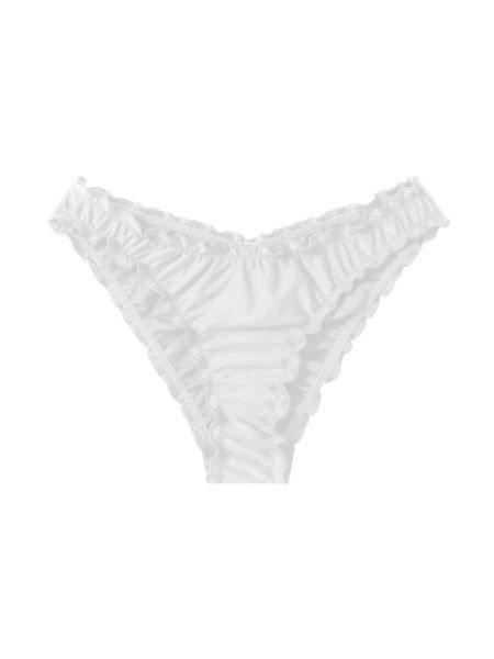 

lettuce trim bikini bottom y68a#, White;black
