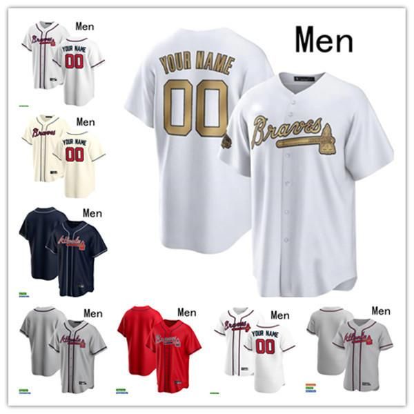 

2022 all-star atlanta ozzie albies 13 ronald acuna jr. braves jersey marcell ozuna 27 austin riley dansby swanson matt olson baseball s-4xl, Blue;black